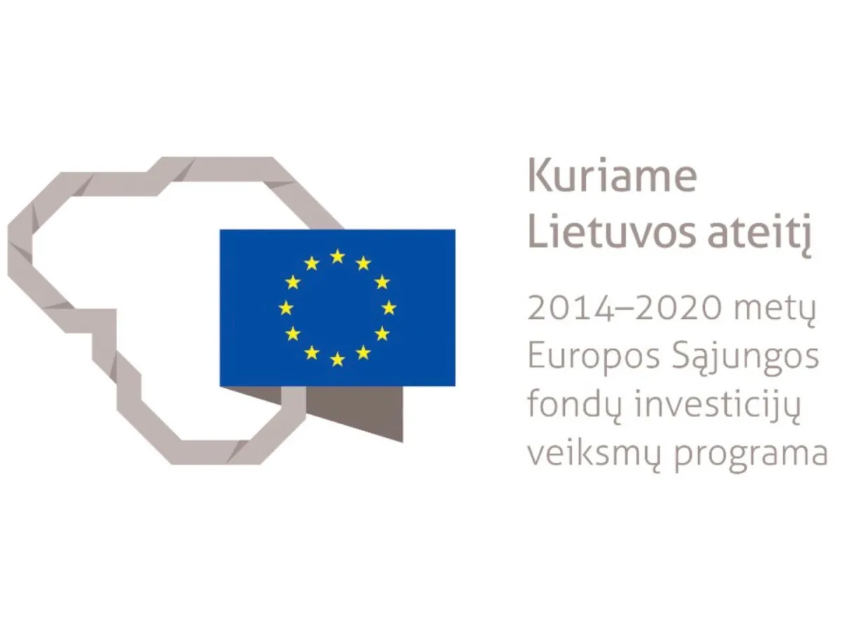 EU structural funds logo: Kuriame Lietuvos ateiti, 2014-2020 investment programme